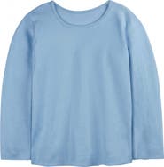 Mightly Organic Cotton Long Sleeve Ribbed Scoop Neck Tee