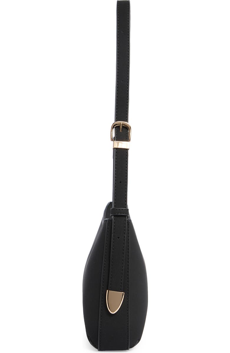 URBAN EXPRESSIONS HANDBAGS Faux Suede Shoulder Bag, Alternate, color, Black