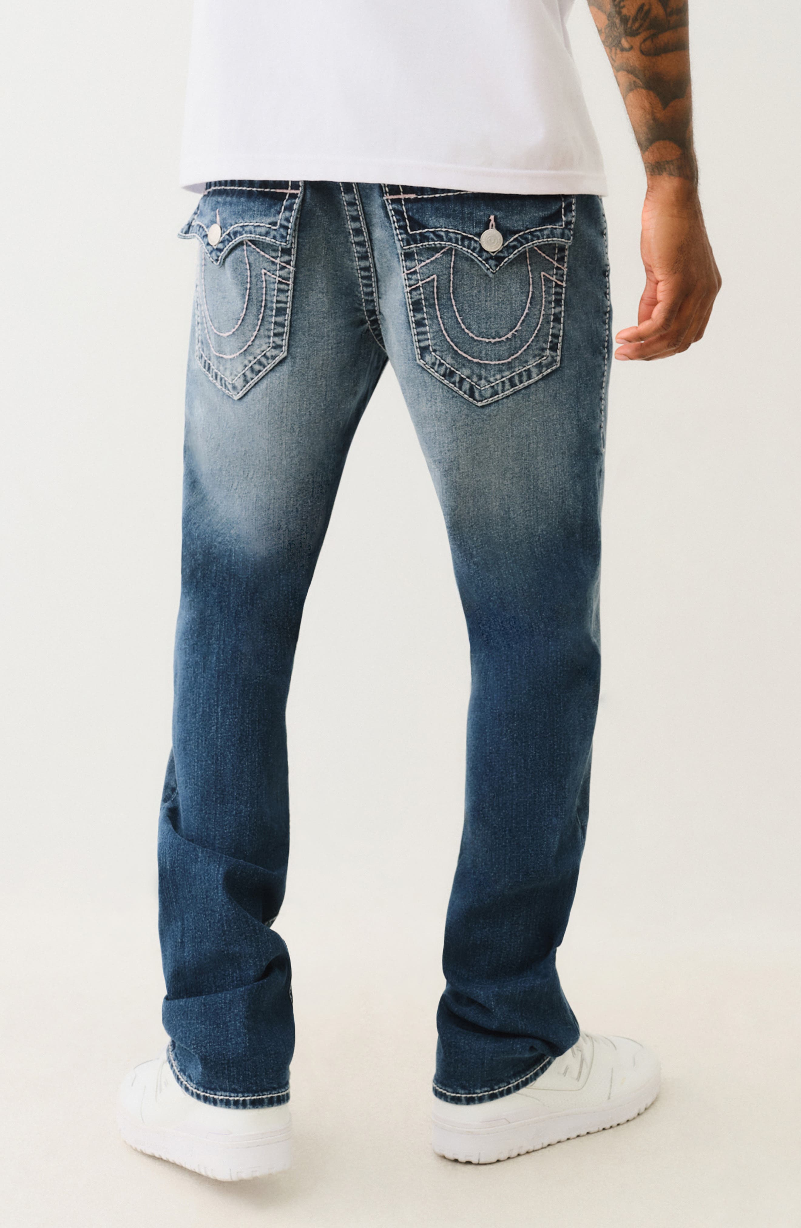 True Religion Ricky Big T Flap Straight Leg Jeans (Men) | Nordstromrack