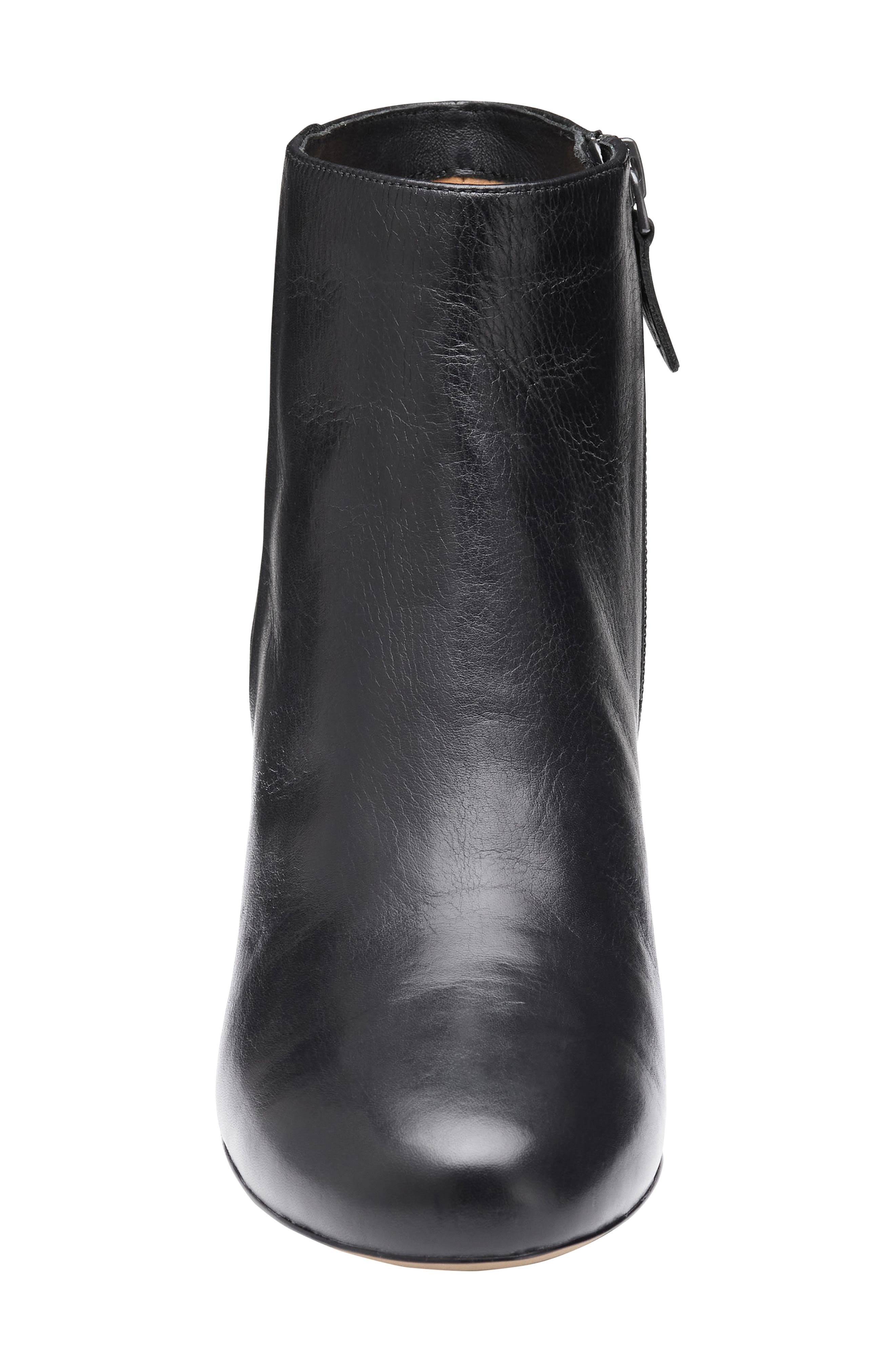 Sienna Belted Bootie, Alternate, color, BLACK NAPPA LEATHER