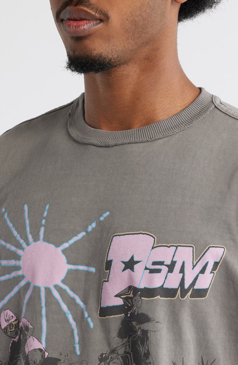 DIET STARTS MONDAY California Racing Cotton Graphic T-Shirt, Alternate, color, Washed Grey