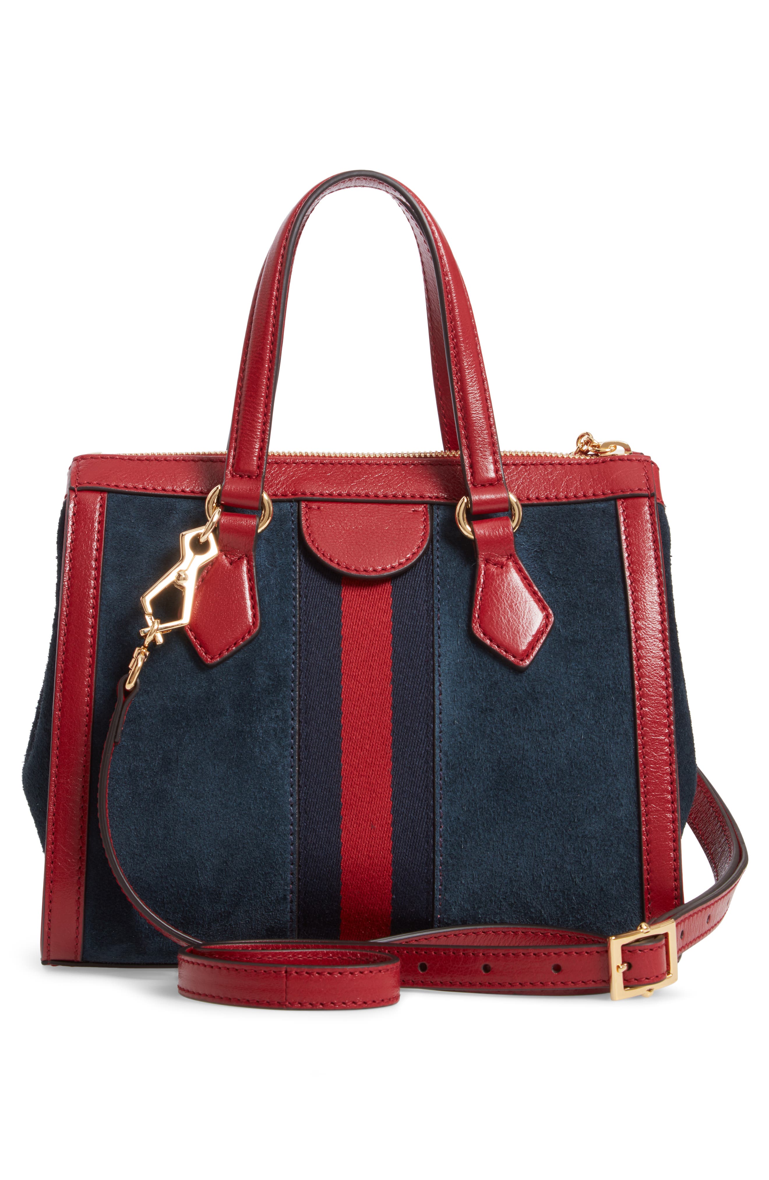 Gucci Ophidia Small Suede & Leather Convertible Tote Bag, Alternate, color, 