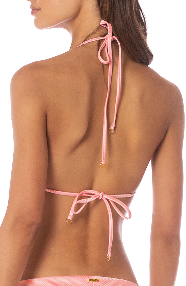 Maaji Balmy Reversible Bikini Top, Alternate, color, Bright Pink