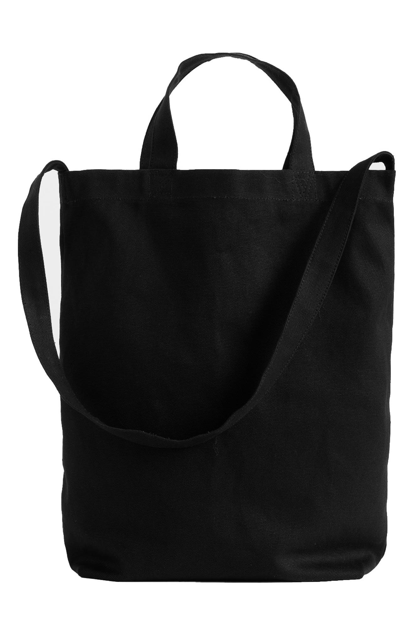 Zadig Canvas Tote, Alternate, color, BLACK