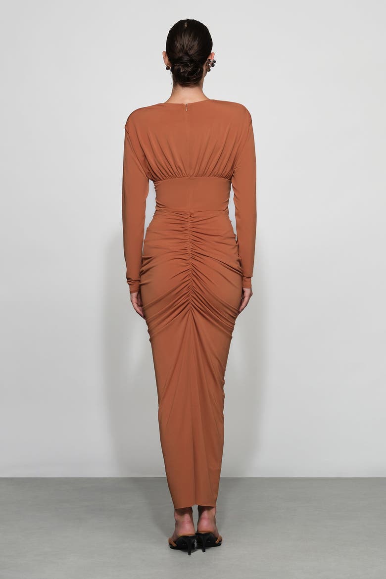 Athens Midi Dress, Alternate, color, Tuscan