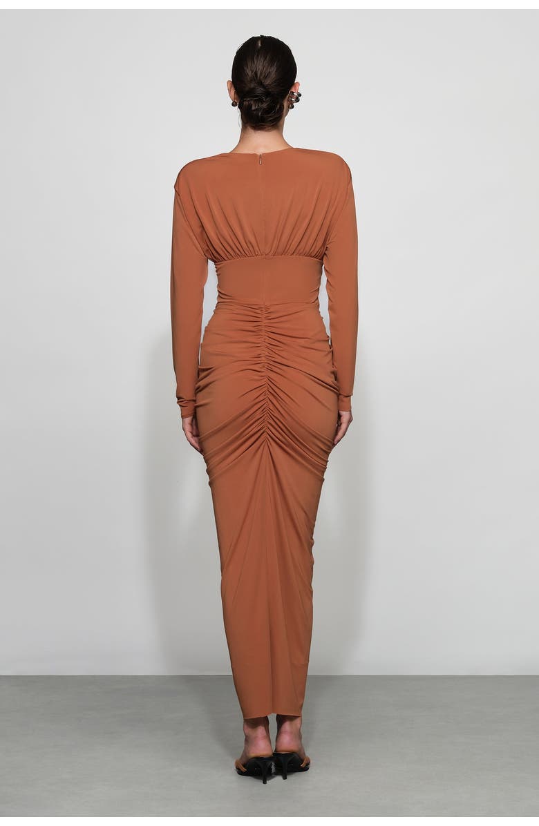 Et Ochs Athens Midi Dress, Alternate, color, Tuscan