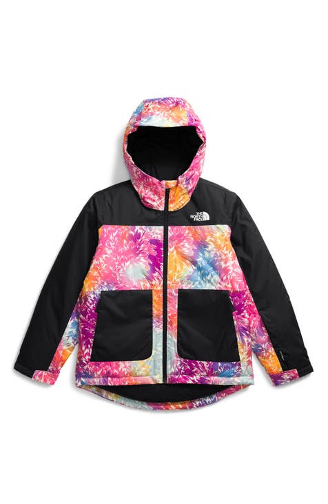 North face pink and black jacket best sale