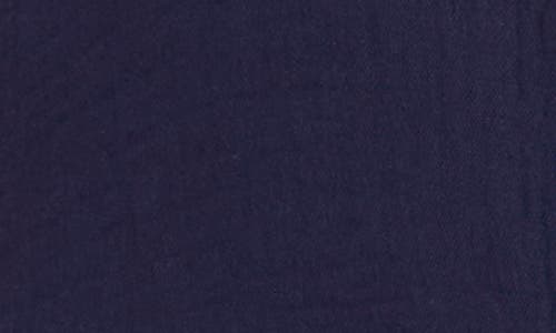 Two By Vince Camuto Tie Hem Cotton Button-up Shirt In Classic Navy