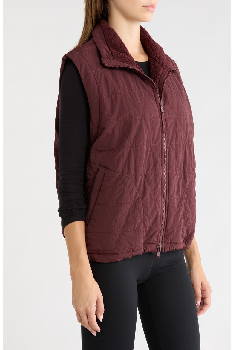 Encinitas Reversible Vest, Alternate, color, CACAO