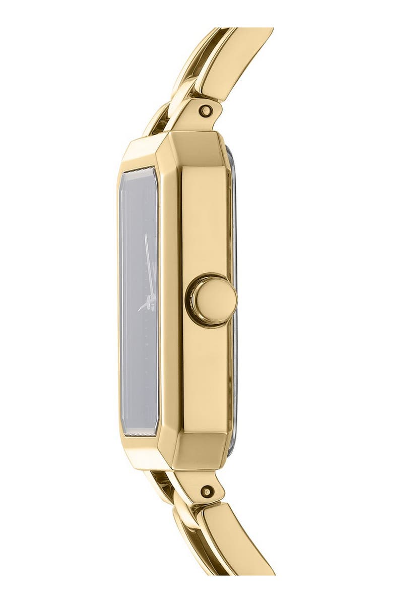 DKNY Uptown Midi Tank Bracelet Watch, 22mm x 35.5mm, Alternate, color, Black/ Gold