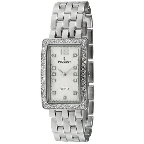 Rectangular Crystal Bezel Bracelet Watch- 40x25MM