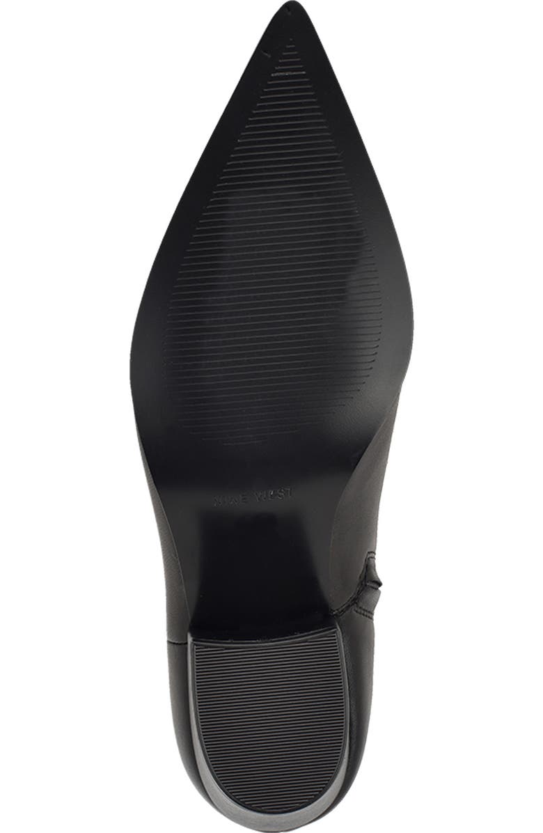 Nine West Savie Block Heel Bootie, Alternate, color, Black Leather