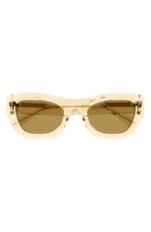 52mm Polarized Cat Eye Sunglasses