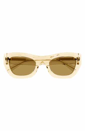 52mm Polarized Cat Eye Sunglasses