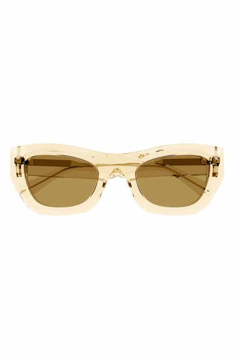 52mm Polarized Cat Eye Sunglasses