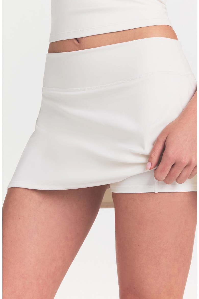 Matte Skort, Alternate, color, NSKM ACTV IVORY