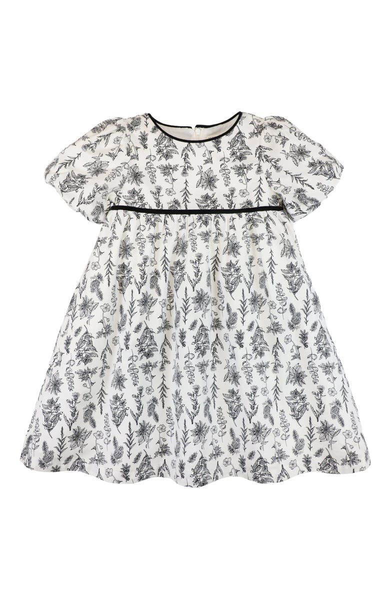 Hope & Henry Girls' Puff Sleeve Party Dress, Toddler, Main, color,