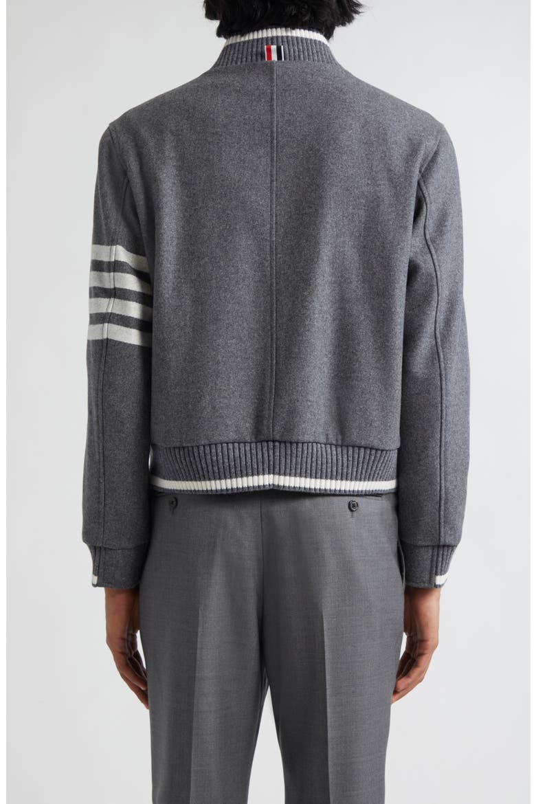 Wool & Cashmere Bomber Jacket, Alternate, color, MEDIUM GREY