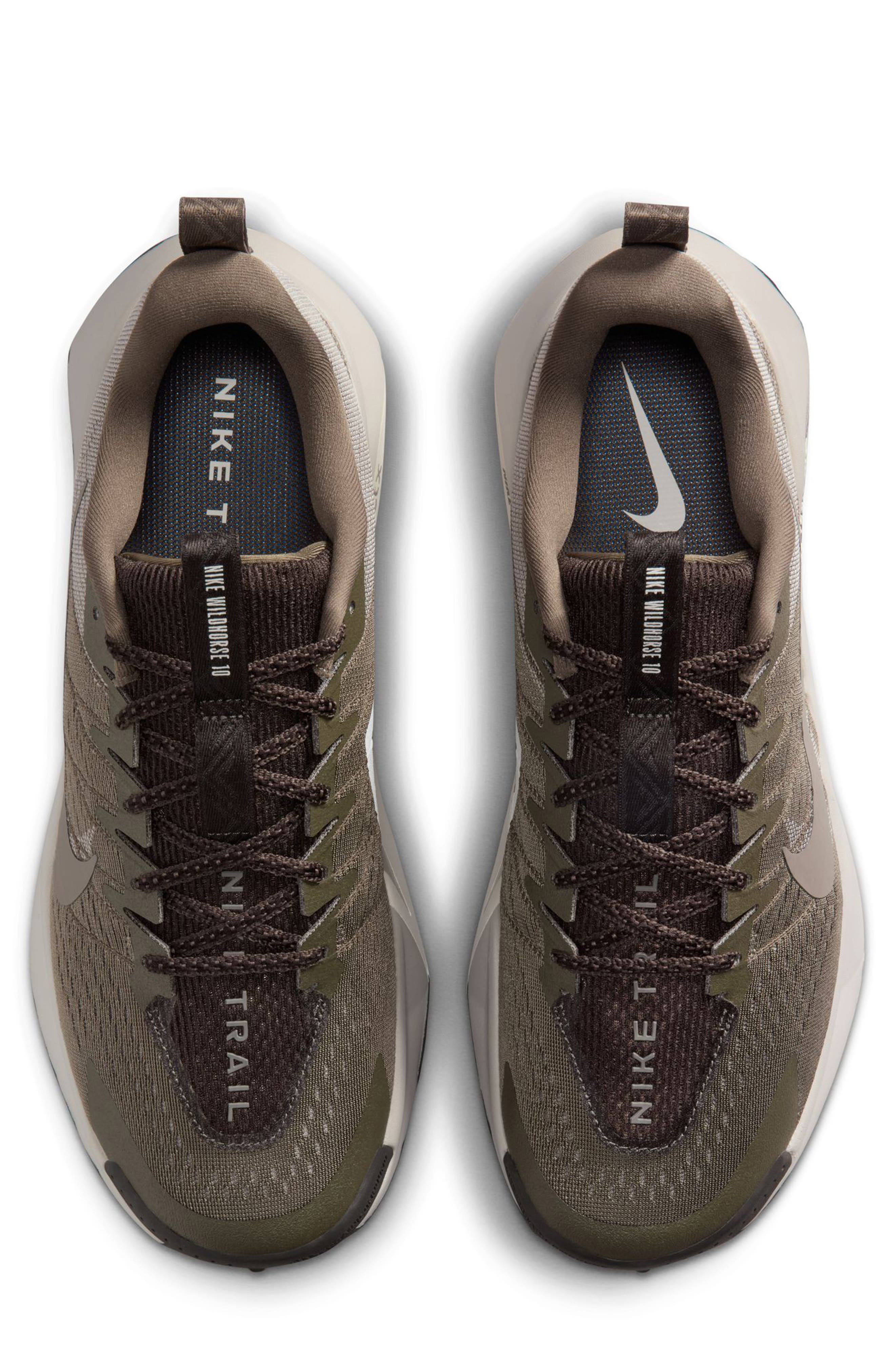 Nike ReactX Wildhorse 10 Trail Running Shoe, Alternate, color, Ironstone/ Cave Stone