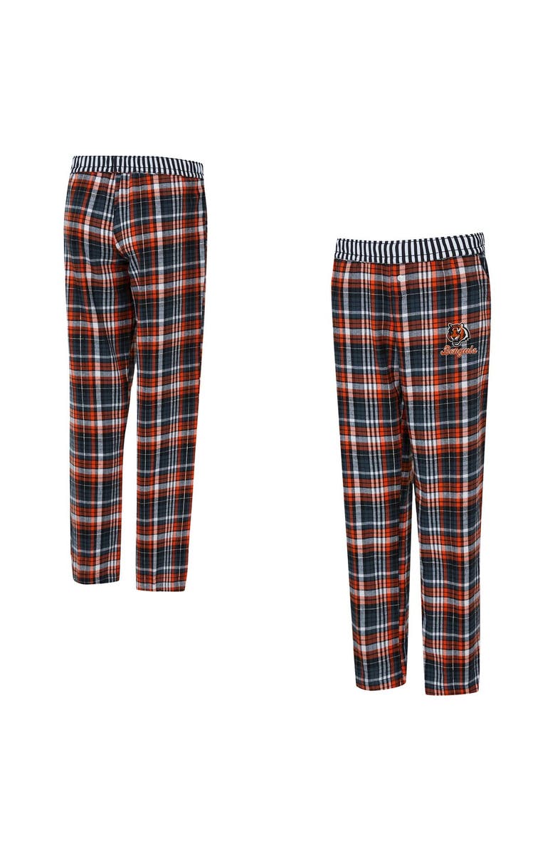 CONCEPTS SPORT Women's Concepts Sport  Black Cincinnati Bengals Laney Plaid Tri-Blend Pants, Main, color, Black