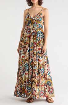 Sleeveless Tiered Maxi Dress