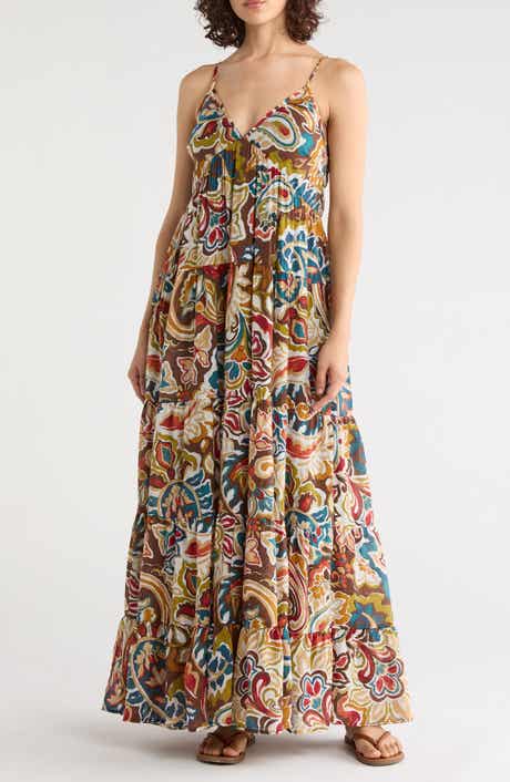 Sleeveless Tiered Maxi Dress