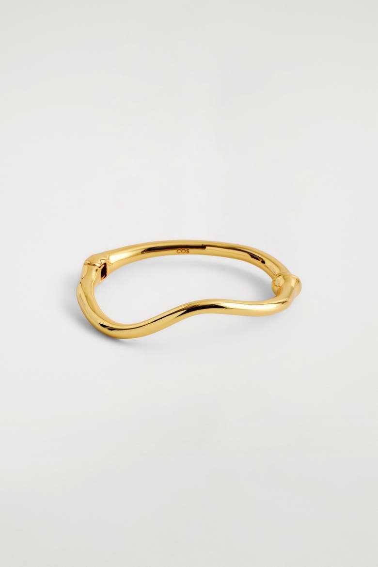 Sculpted Bangle, Main, color, GOLD