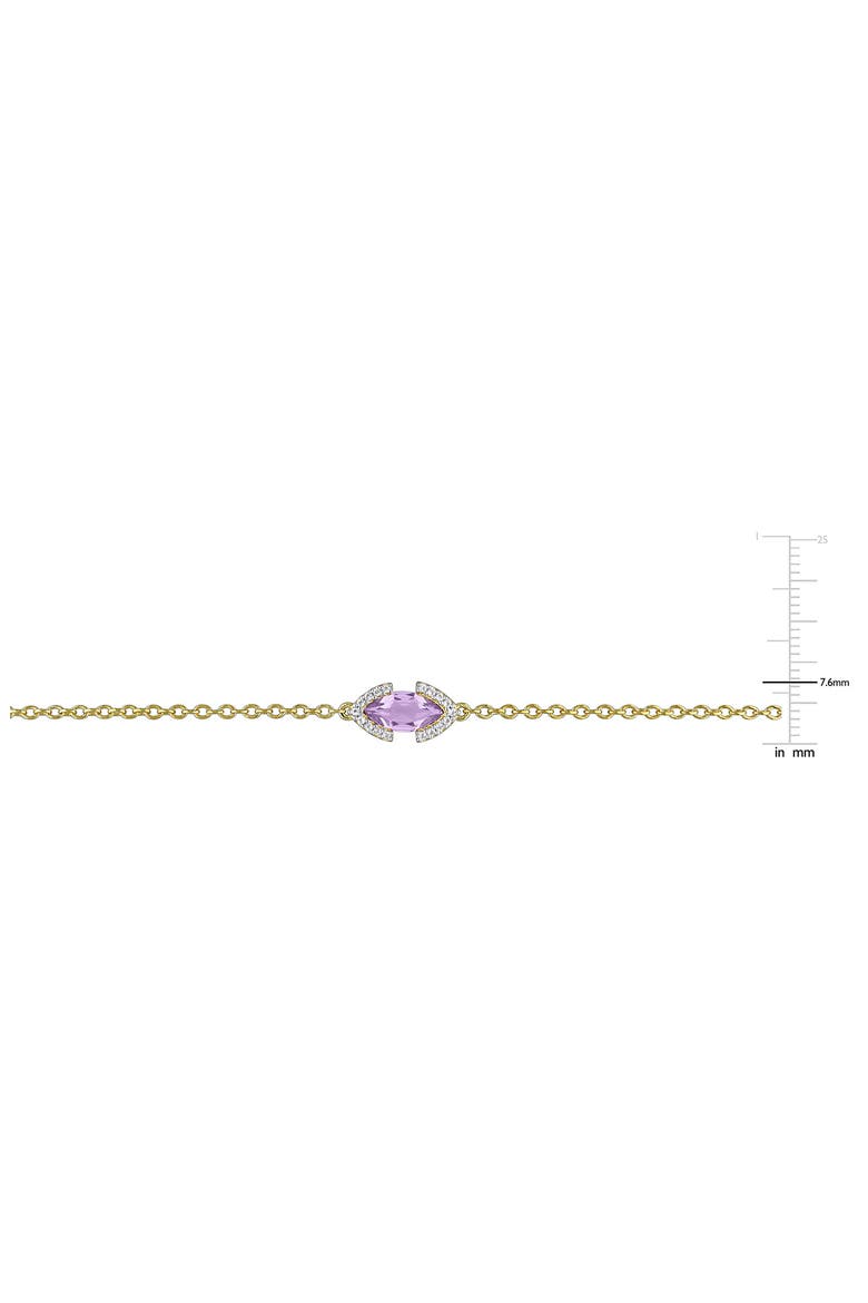 Multi-Gem Station Necklace, Alternate, color, GOLD