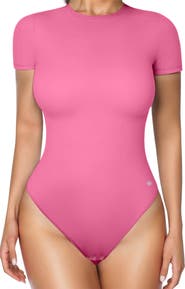 Popilush CloudSense Short Sleeve Crew Neck Tummy Control Shapewear Bodysuit