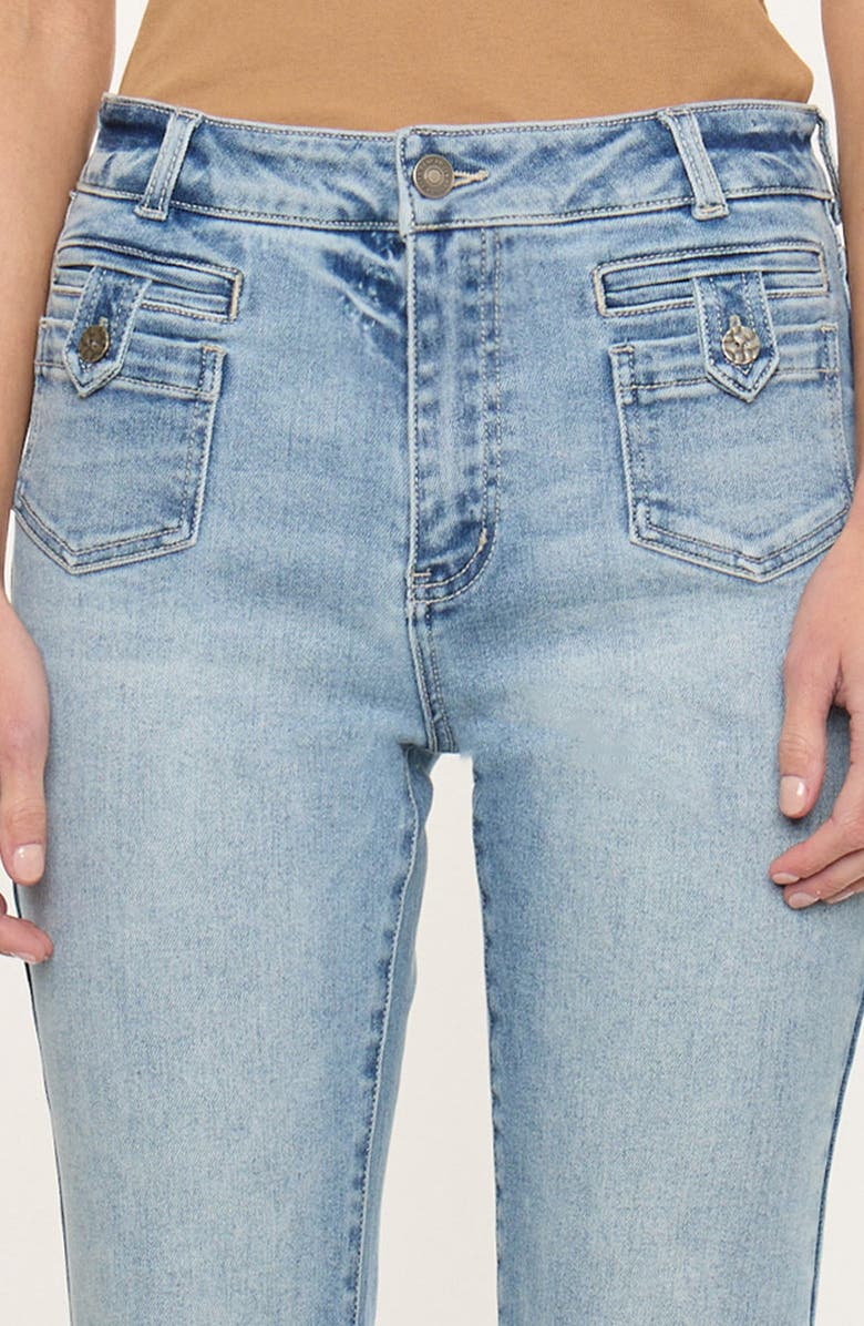 KanCan Brooke High Rise Flare Jeans, Alternate, color, Medium Light Wash