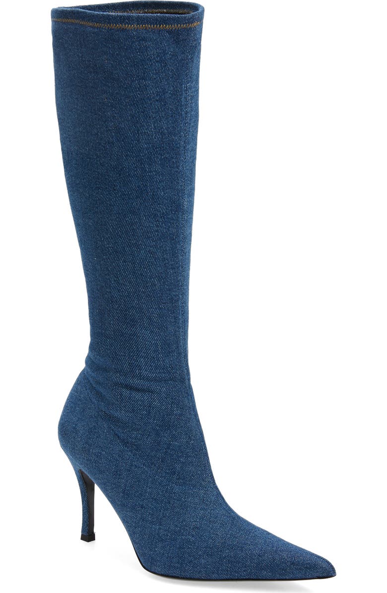 DIESEL<sup>®</sup> Denim Knee High Boot, Main, color,