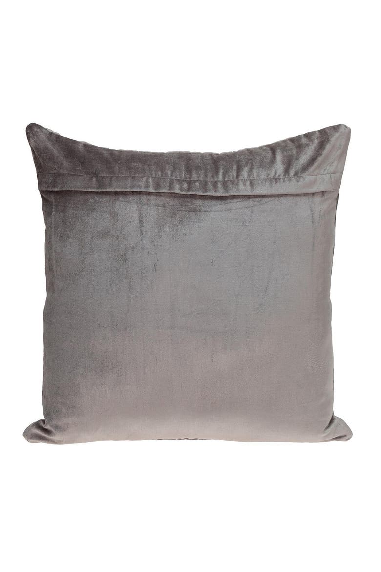 Basil Quilted Velvet Throw Pillow, Alternate, color, TAUPE
