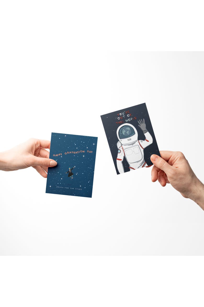 Celebration/Graduation Greeting Card Pack Sets (3 ct, Assorted) Stars Graduation, Out Of This World, One Cool Dude, Alternate, color, Multi-Pack