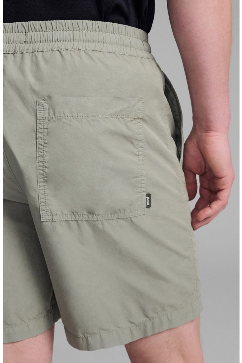 Drawstring Cotton Shorts, Alternate, color, SHADOW