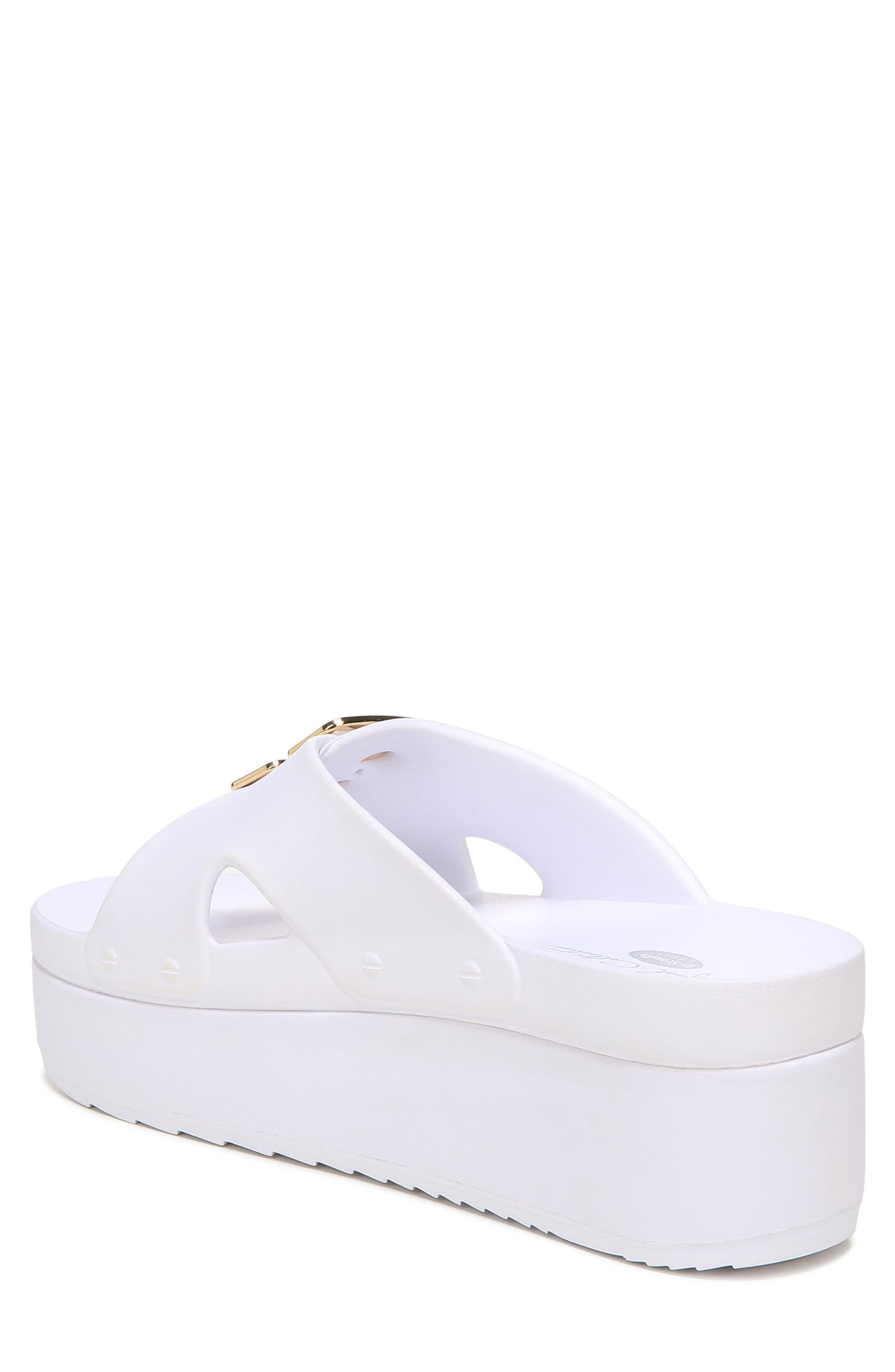 Original Goals Platform Slide Sandal, Alternate, color, WHITE