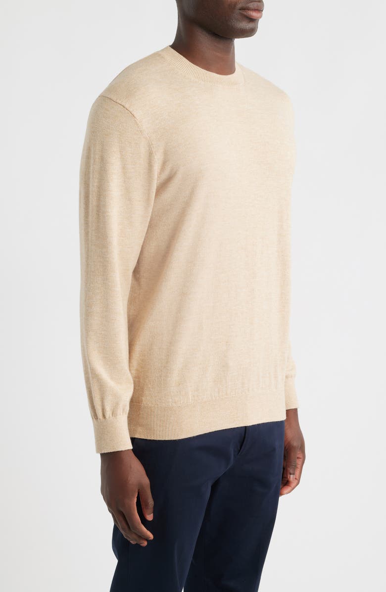 Mizzen+Main Heritage Crewneck Sweater, Alternate, color, Khaki Heather