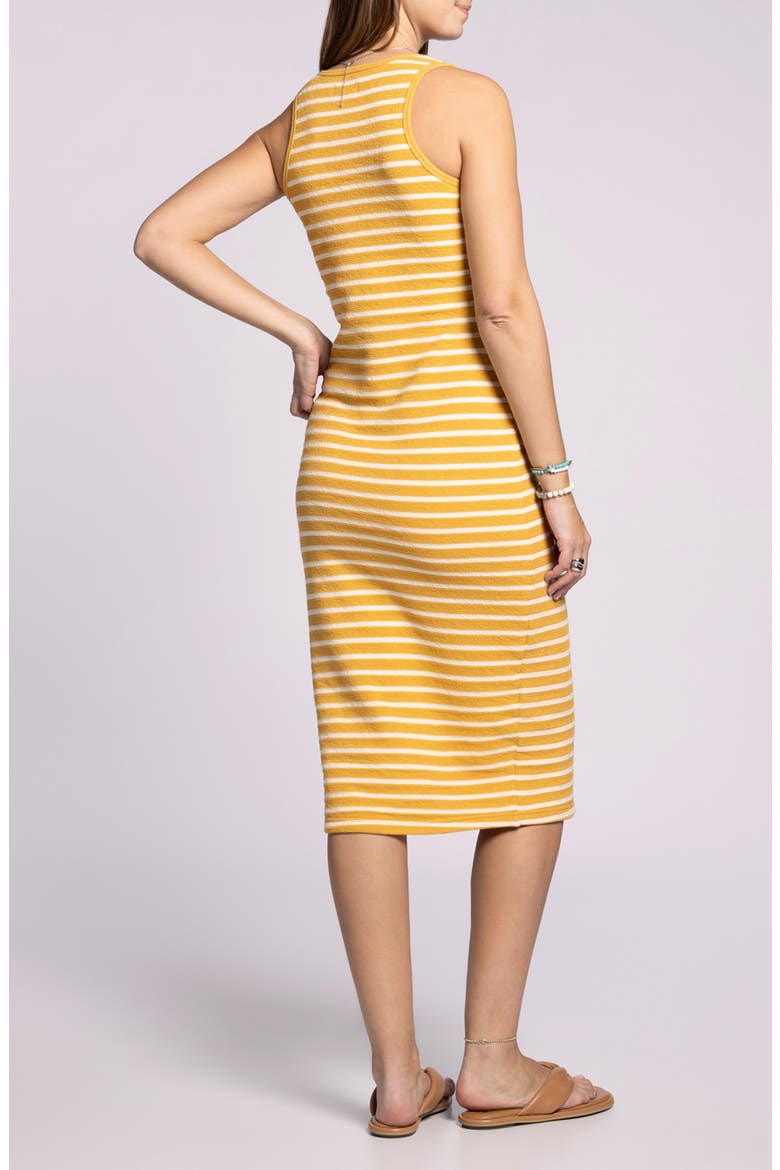 Jenna Stripe Tank Dress, Alternate, color, YELLOW WHITE