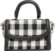 Madden Girl Tweed Top Handle Bag