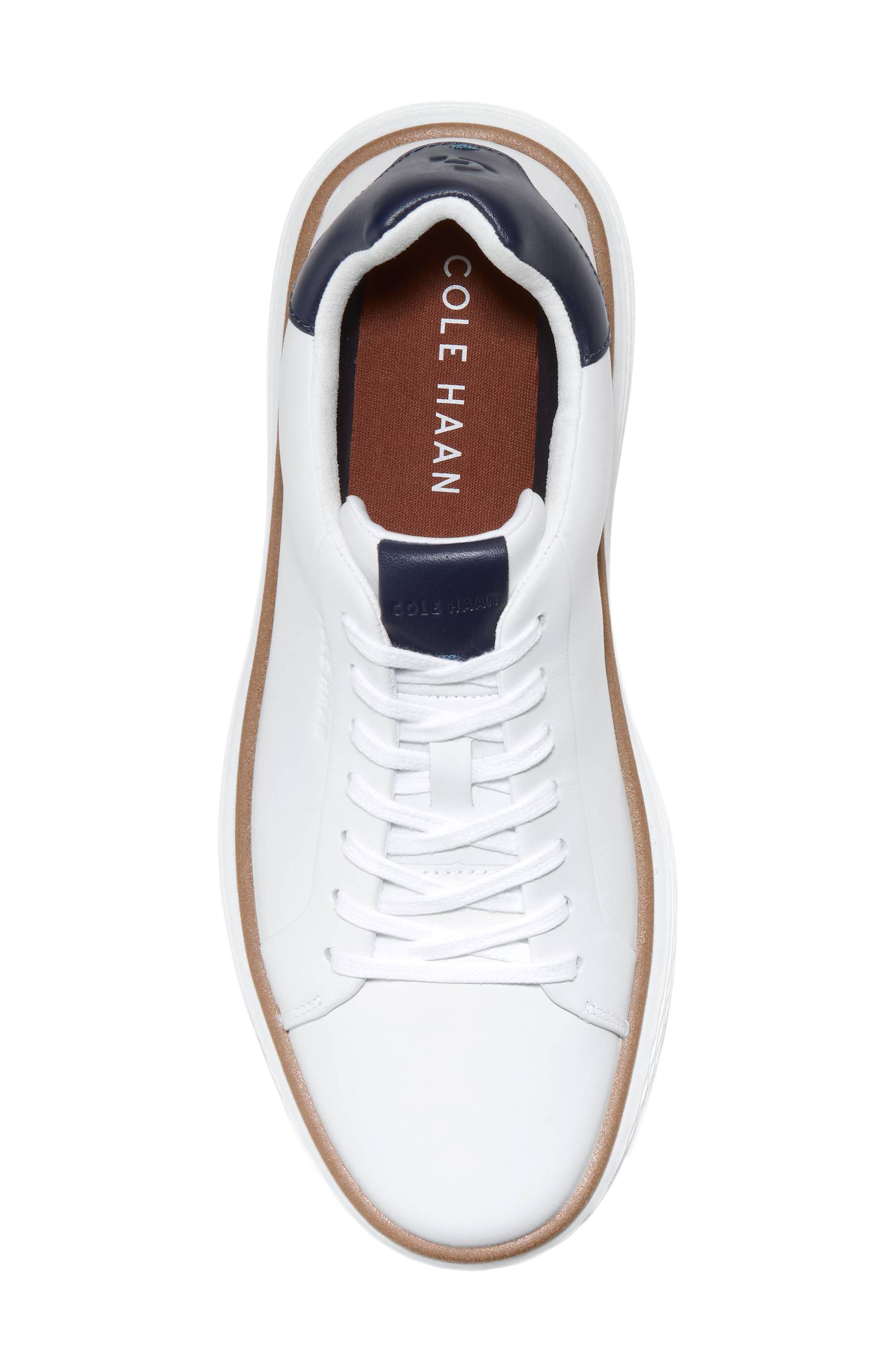 Cole Haan GrandPro Court SkyWeave Sneaker, Alternate, color, Optic White / Ch Midnight Moon