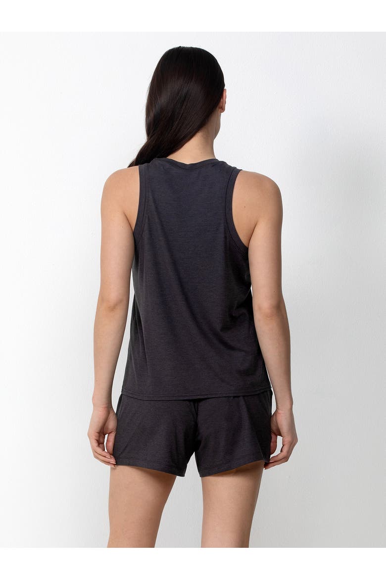 Lightweight Tank and Short Set, Alternate, color, Heather Black