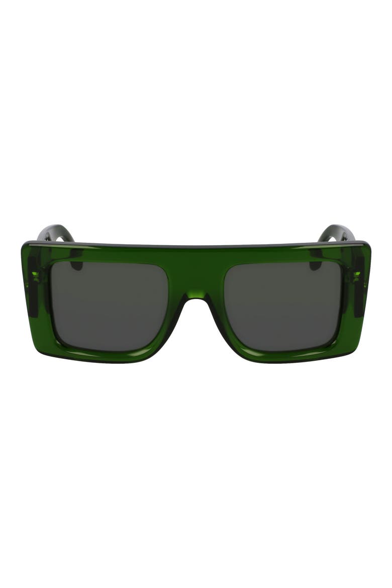 Victoria Beckham VB Monogram 51mm Rectangular Sunglasses (Women