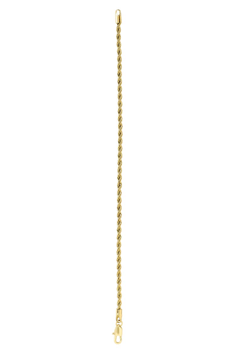 Men's Rope Chain Necklace & Bracelet Set, Alternate, color, GOLD