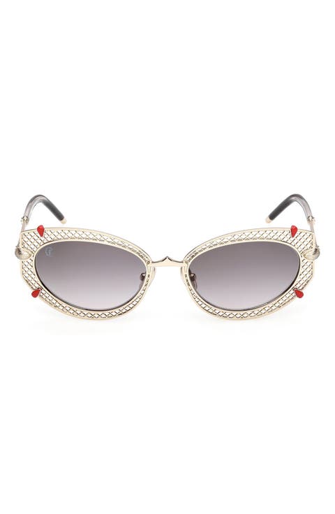 54mm Oval Sunglasses