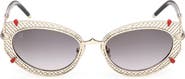 Christian Louboutin 54mm Oval Sunglasses