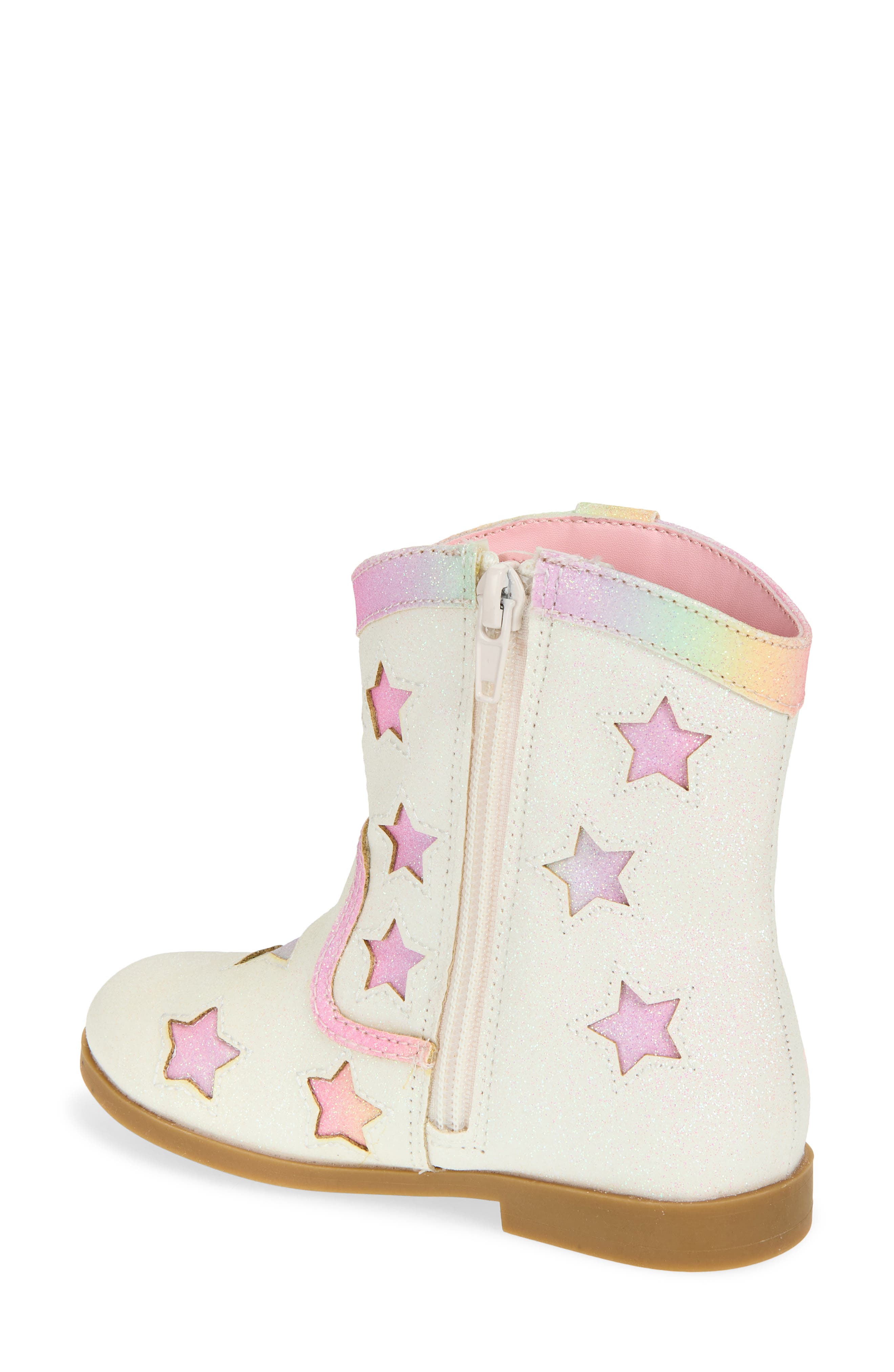 Kids' Giana Western Boot, Alternate, color, RAINBOW GLITTER