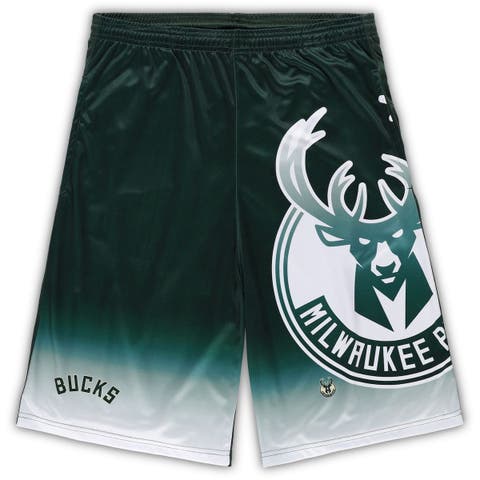 Men's Fanatics Branded Hunter Green Milwaukee Bucks Big & Tall Graphic Shorts
