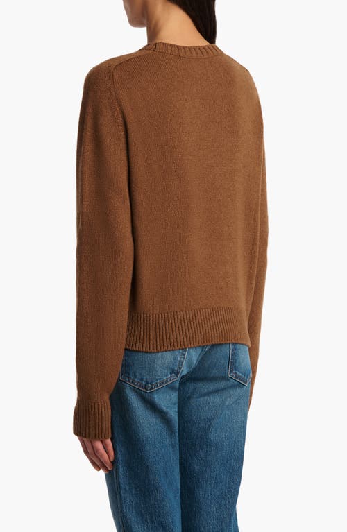 Khaite Nera Cashmere Crewneck Sweater In Brown