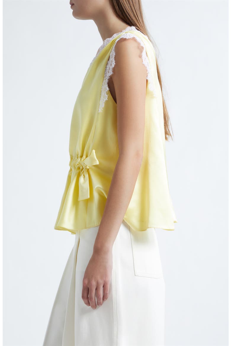 Satin Lace Top, Alternate, color, YUZU