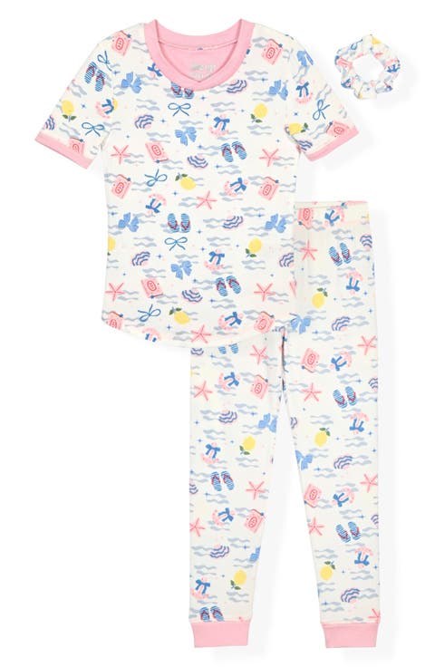 Kids' 2-Piece Fitted Pajamas & Scrunchie Set (Little Kid)