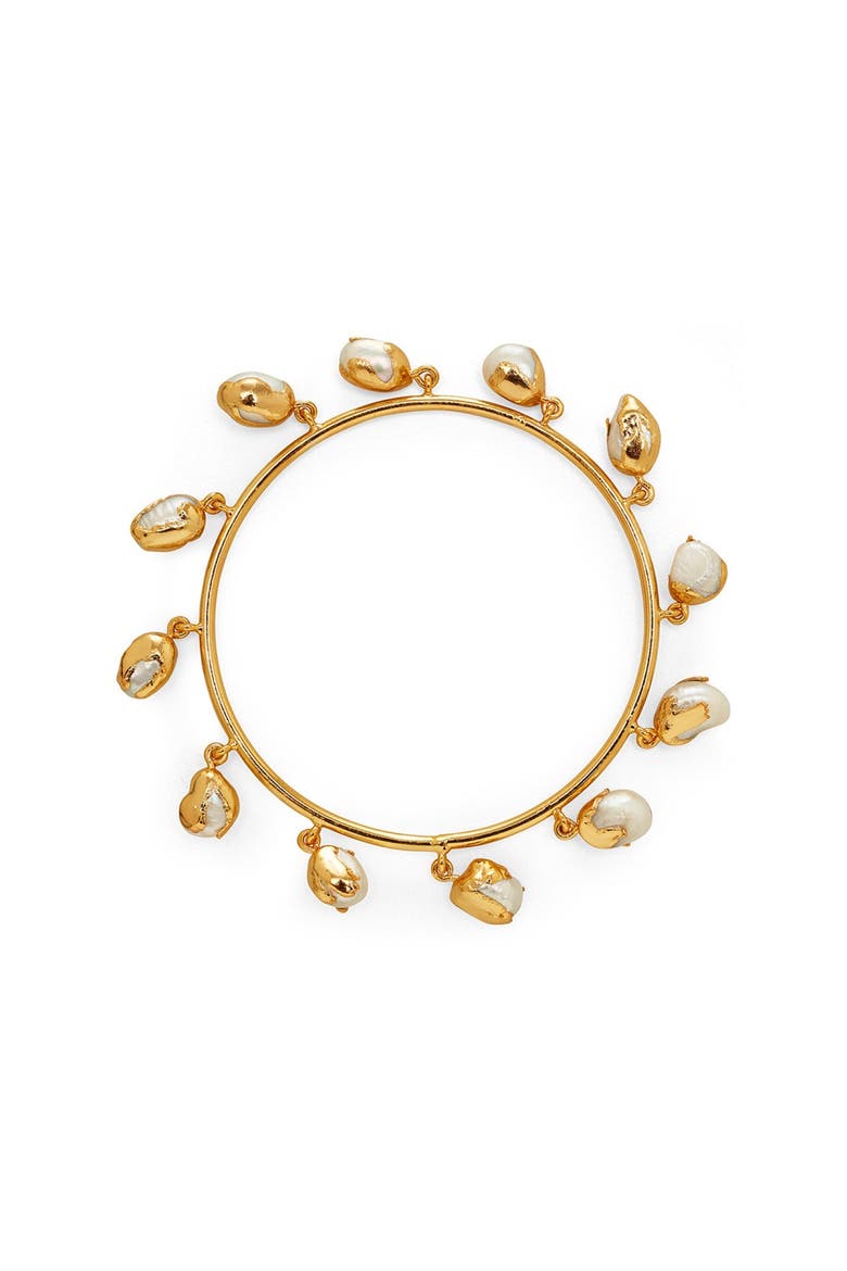 ASARA BANGLE, Main, color, Gold Plated